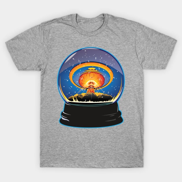 Atomic Snow Globe T-Shirt by ReaperShoppe